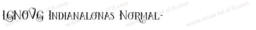 LGNOVG Indianalonas Normal字体转换